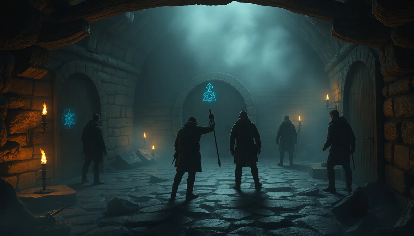 Esploratori in un dungeon antico