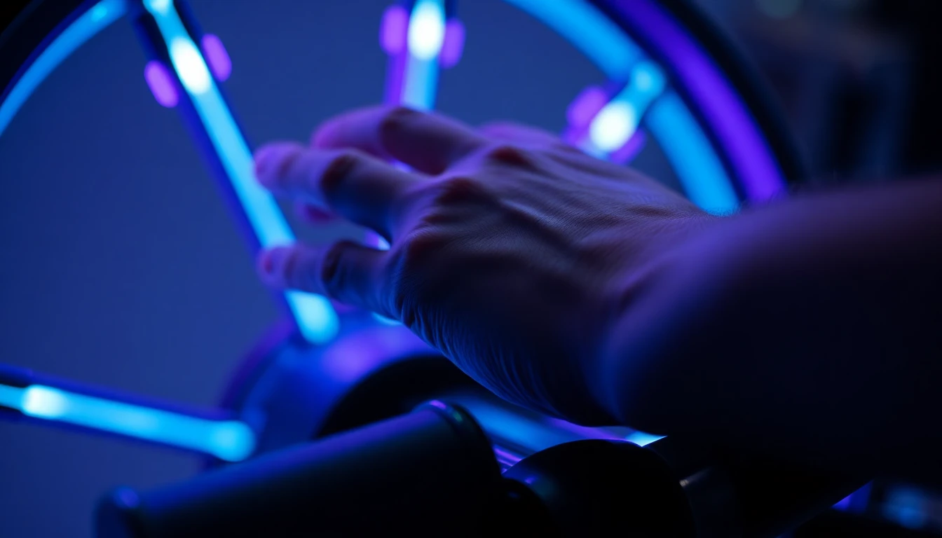 Dettaglio mani sul mixer durante il set